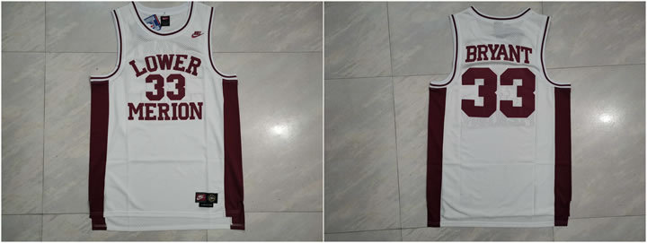 Lower Merion Aces 33 Kobe Bryant White High School Mesh Basketball Jersey,We sell and wholesale Lower Merion Aces 33 Kobe Bryant White High School Mesh Basketball Jersey on line form chian!